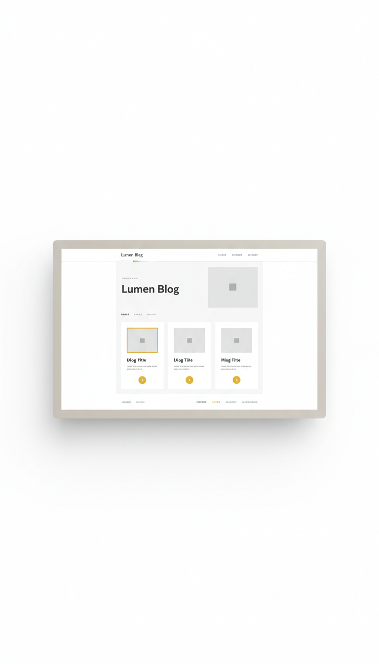 Lumen Blog Template for Visual Storytelling