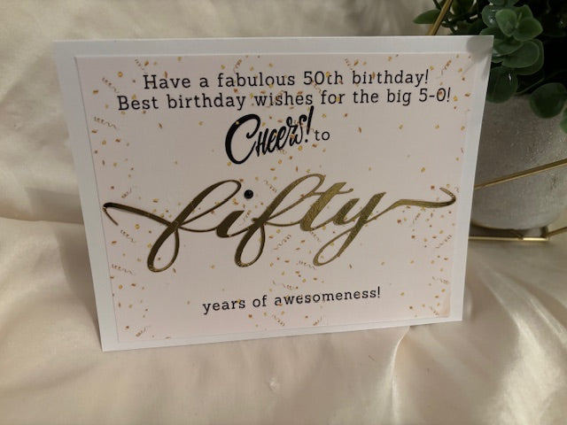 Birthday Card -Milestone 50th Birthday