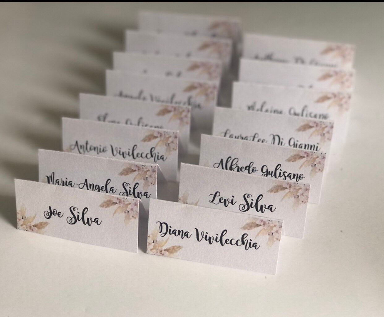 Seating Card Boheiam- Tent Style