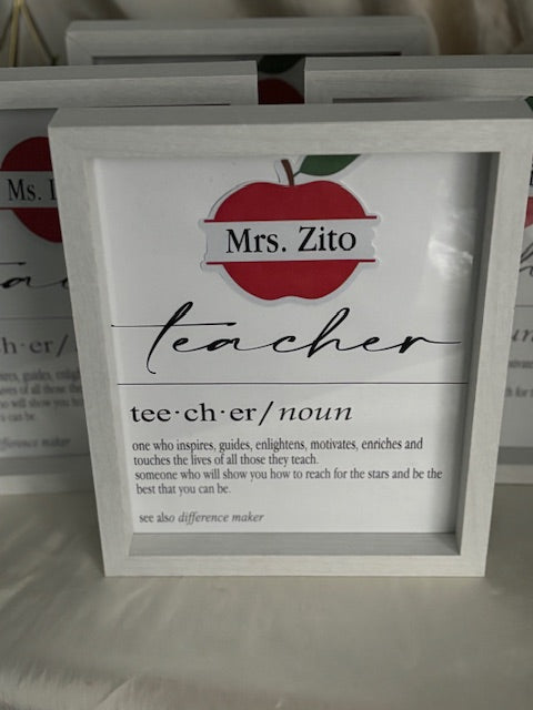 Teacher Customized Frame Gift
