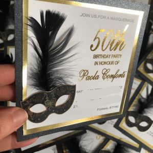 50th Milestone Birthday- Black & Gold
