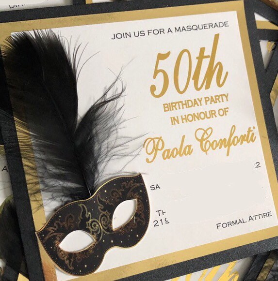 50th Milestone Birthday- Black & Gold