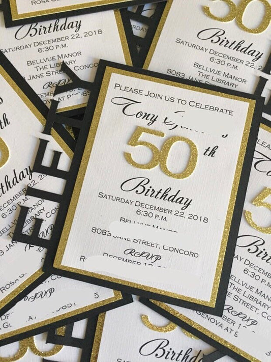 Milestone 50th Birthday Invitation