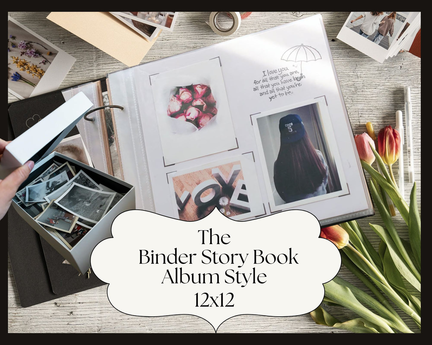 THE BINDER STORY BOOK ALBUM STYLE (180 + PHOTOS)