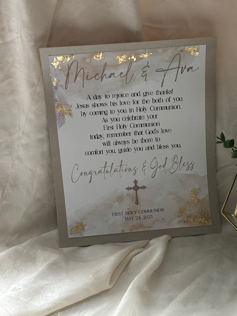 Confirmation Blessing Sign -NEUTRAL THEME