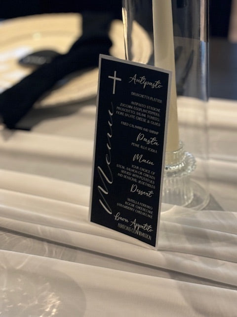 Menu -BLACK & WHITE