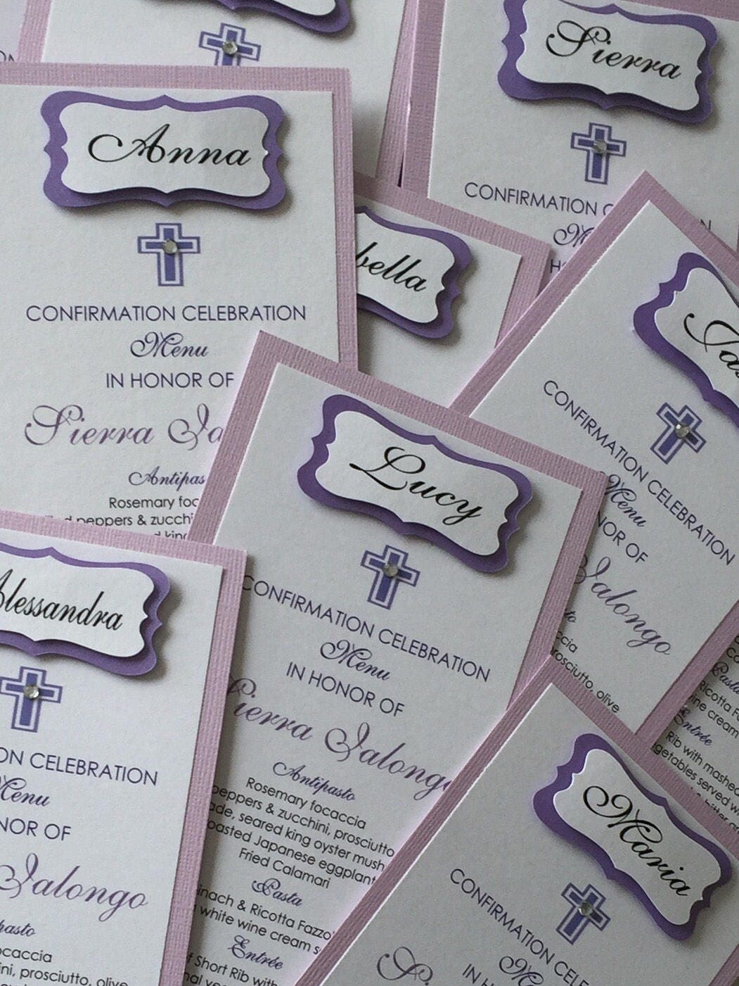 Menu - Dual purpose menu and seating card