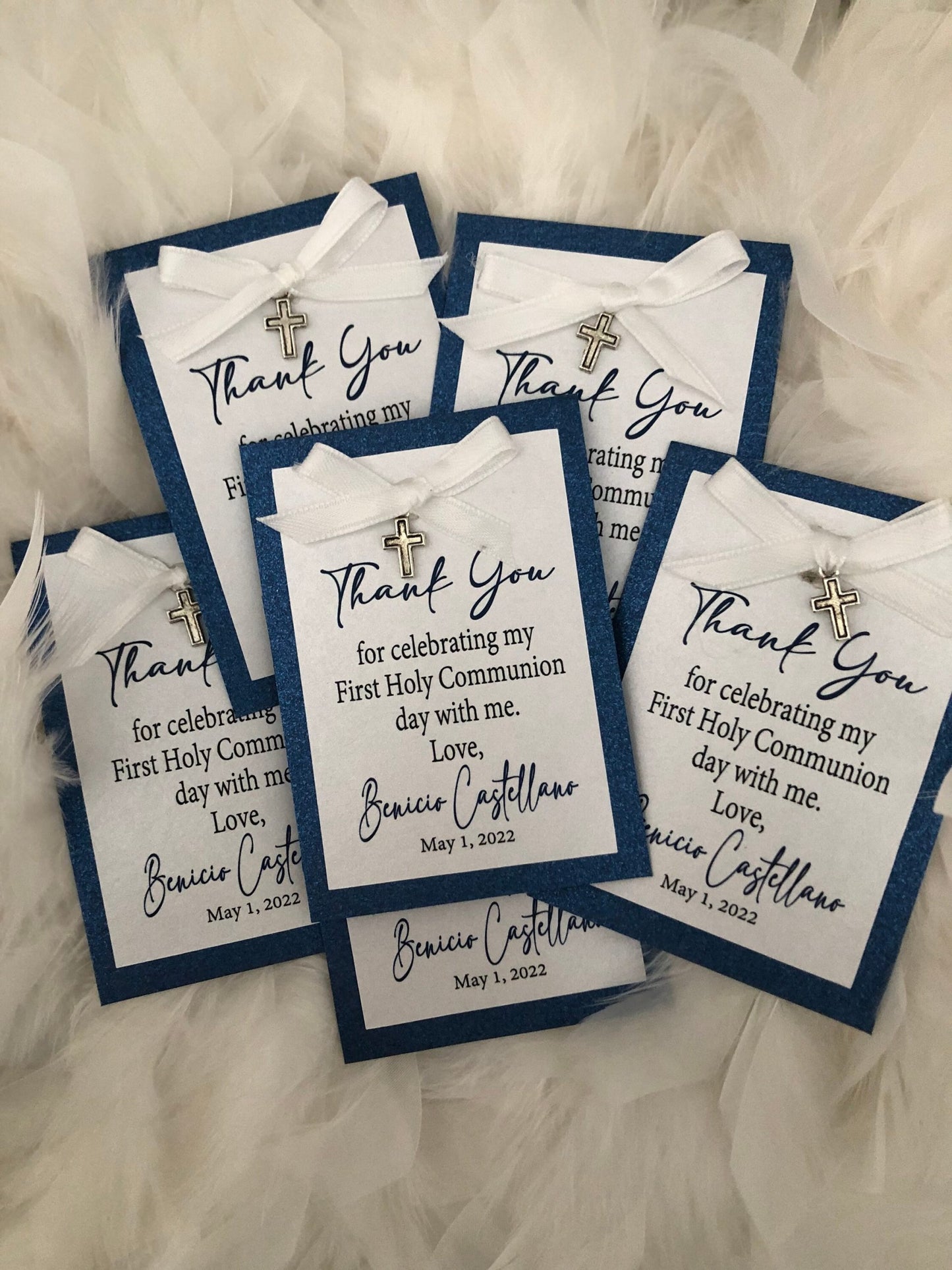 Thank You Tags- Blue and White