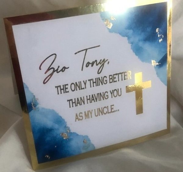 Sacrament Ask Card -Blue and Gold