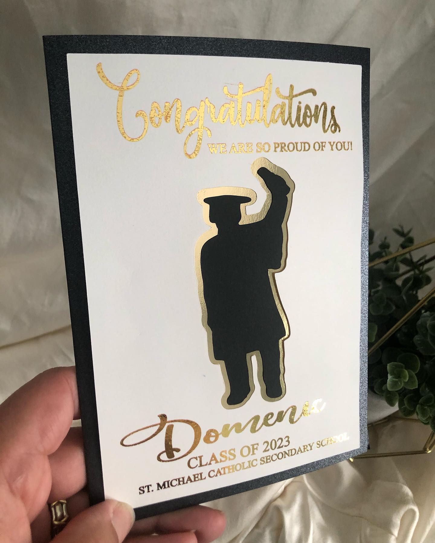 Graduation Card - PERSONALIZED FOR HIM