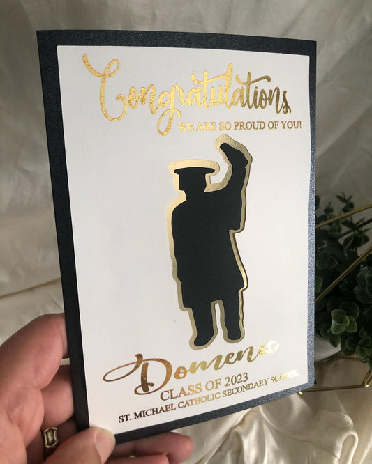 Graduation Card - PERSONALIZED FOR HIM