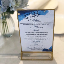 Menu -BLUE & GOLD