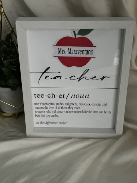 Teacher Customized Frame Gift