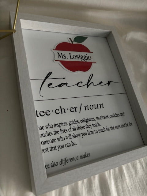 Teacher Customized Frame Gift